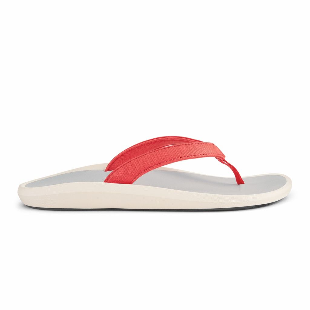 Sandalias Olukai Pī‘oe - Chanclas Mujer Coral 20071-385